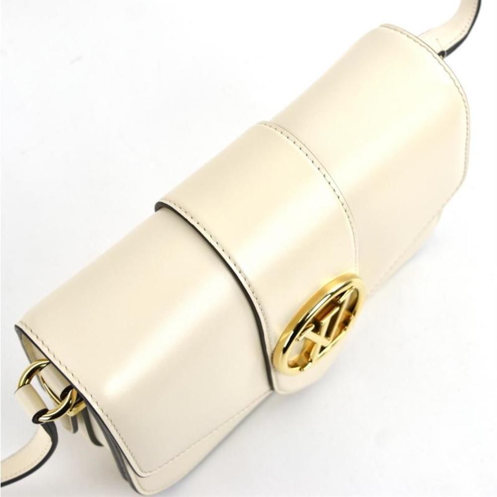 Louis Vuitton Point Neuf Shoulder Bag Smooth Leather Claim White Beige - Picture 7 of 16